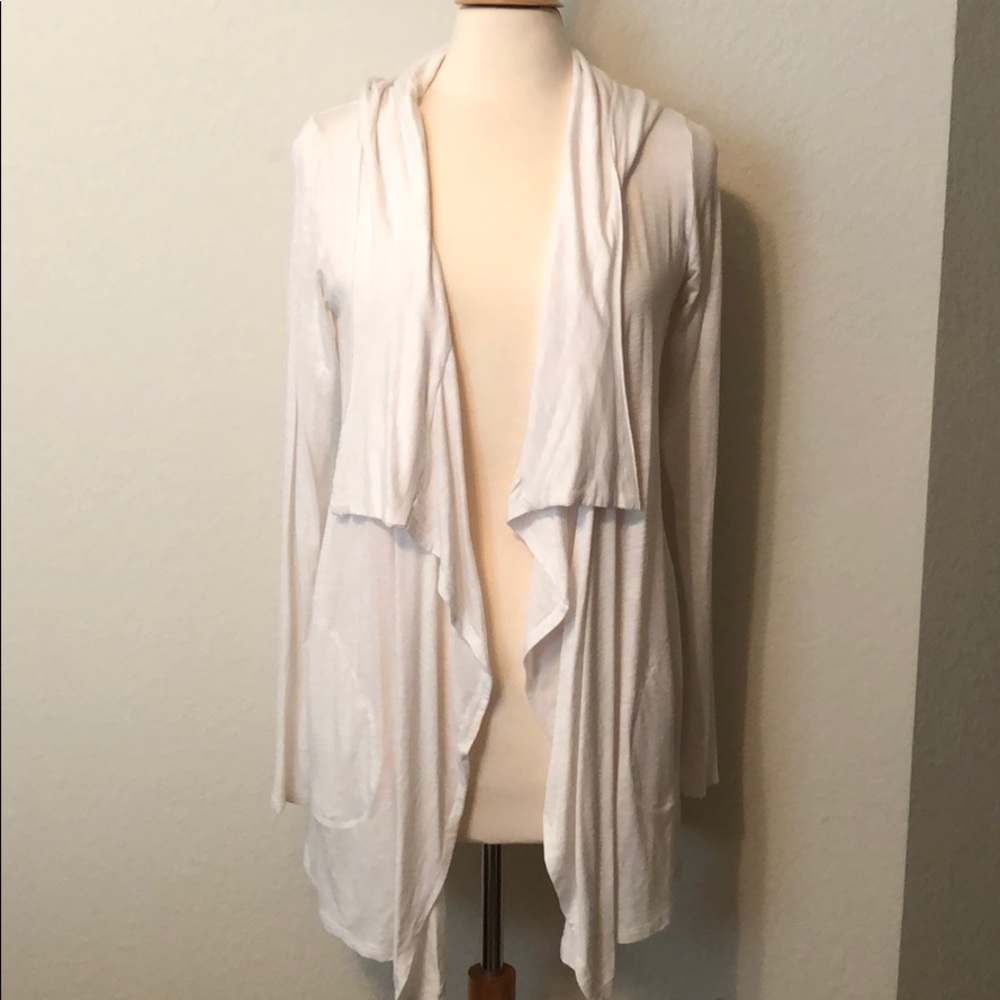 Hooded Open Cardigan with Pockets from Anthro